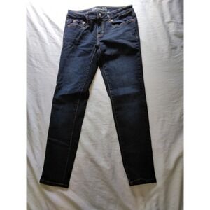 Aeropostale Jeans 4 Short Womens Lola Jegging Stretch Dark Blue Denim